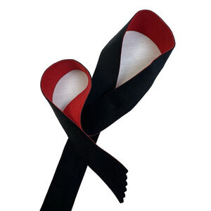 70's Ultra Suede Belt Blue Red 45" x 2" Tie Belt Vintage Fashion Work City Retro